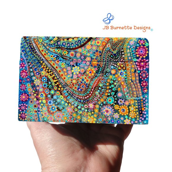 Dot MicroArt Jewelry Box 23,070 Dots Painted: Abstract "Cepheus Constellation" - Picture 8 of 10